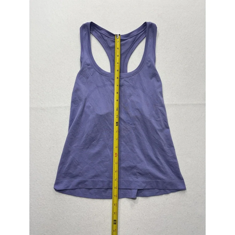 Lululemon Tank Womens Small Purple Racerback Seamless Knit Athletic Top